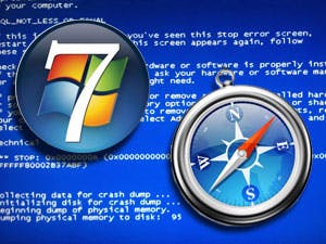 Windows 7 BSOD door Safari-lek