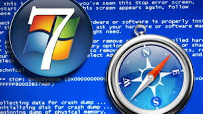 Windows 7 BSOD door Safari-lek