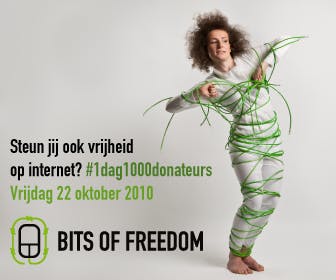 Grootscheepse wervingsactie Bits Of Freedom
