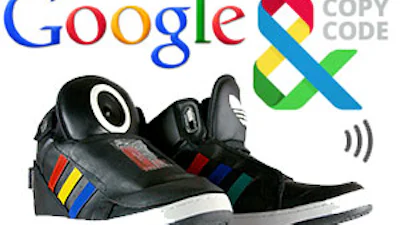 Google Shoe: Pratende schoen van Google