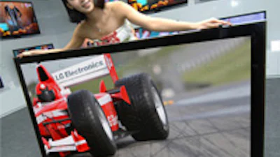 LG introduceert grootste 3D tv met led-technologie