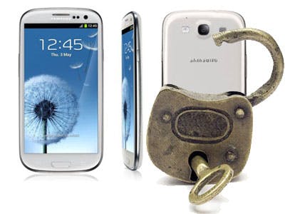 Samsung: 'Galaxy S III wachtwoord-bug wordt opgelost'