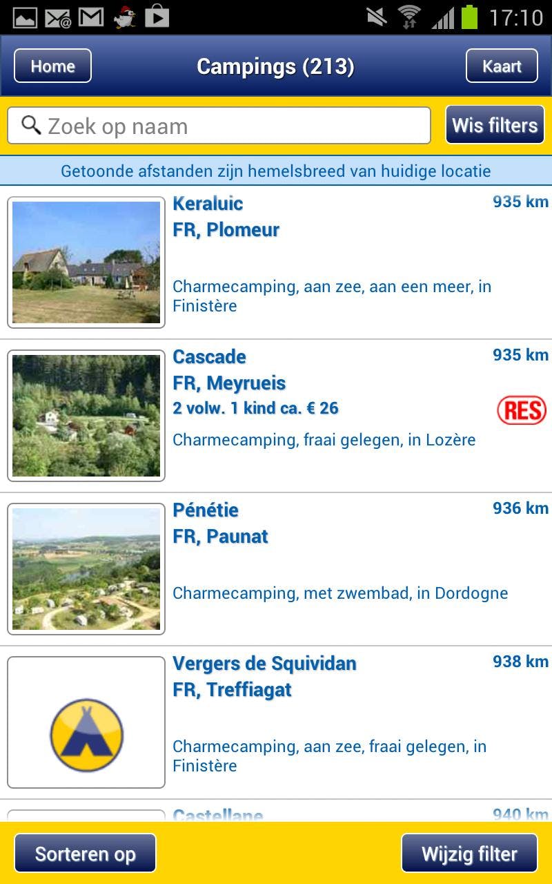 ANWB Camping App