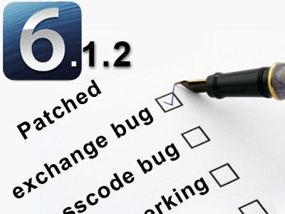iOS 6.1.2 verhelpt exchange-bug