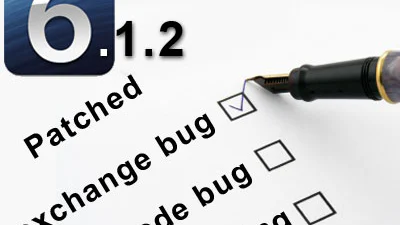 iOS 6.1.2 verhelpt exchange-bug