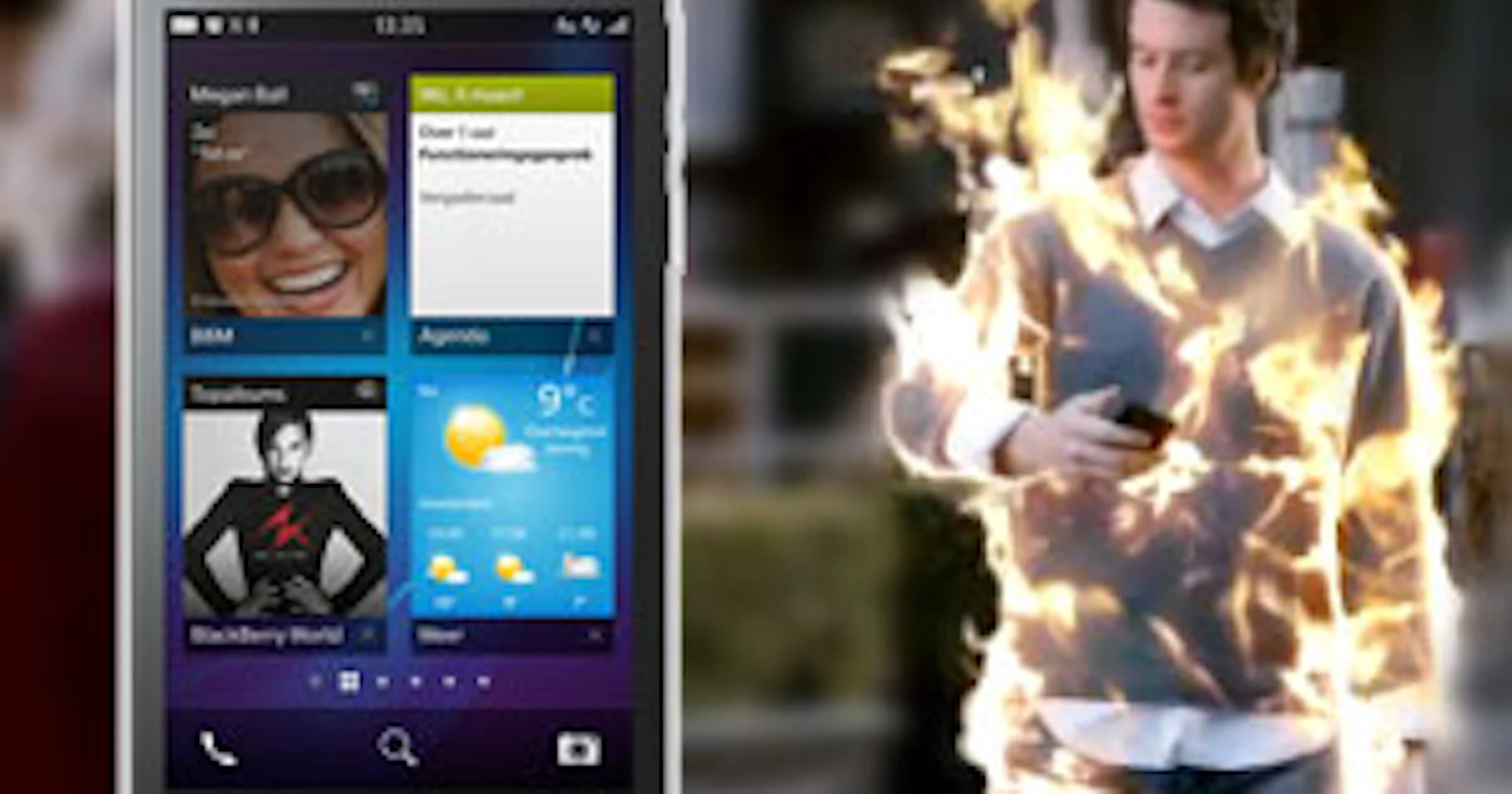 BlackBerry Z10-reclame toont wat toestel niet kan