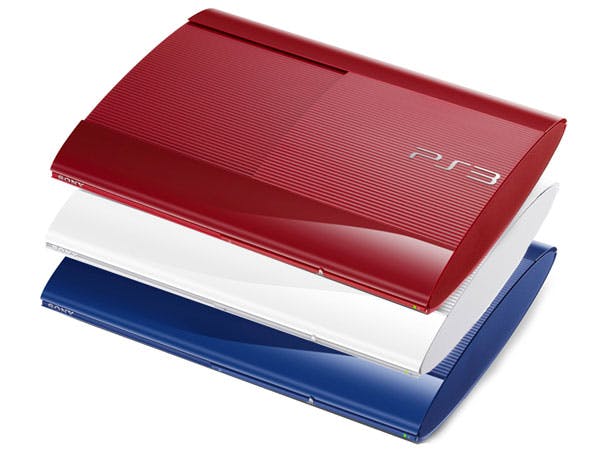 Playstation 3 in rood-wit-blauw