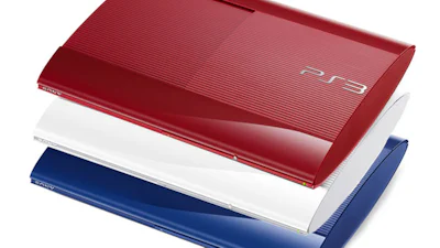 Playstation 3 in rood-wit-blauw