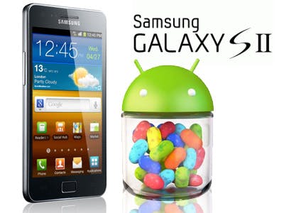 Android Jelly Bean-update Samsung Galaxy S2 in februari