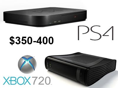 ‘PlayStation 4 en Xbox 720 eind 2013 voor $400’