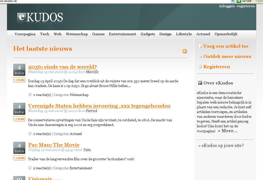 Op nieuwe site kunt u zelf bepalen wat nieuws is