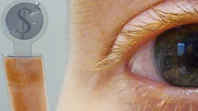 Contactlens met lcd-schermpje
