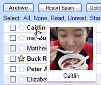Gmail voegt foto's toe en een belletje