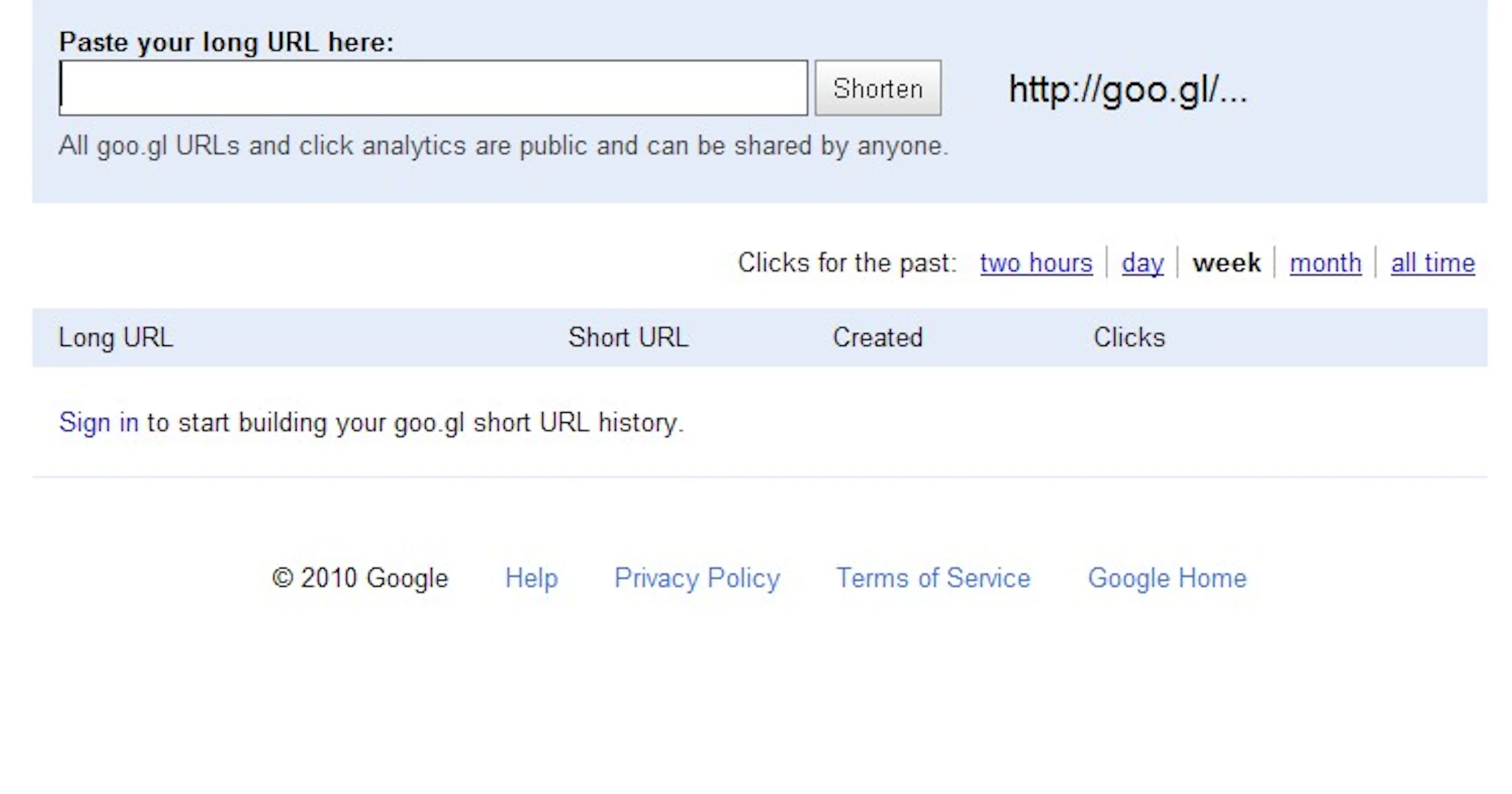 Url-verkorter Google nu voor iedereen beschikbaar
