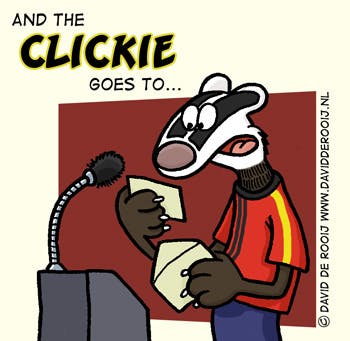 Webcomics strijden om de Clickies
