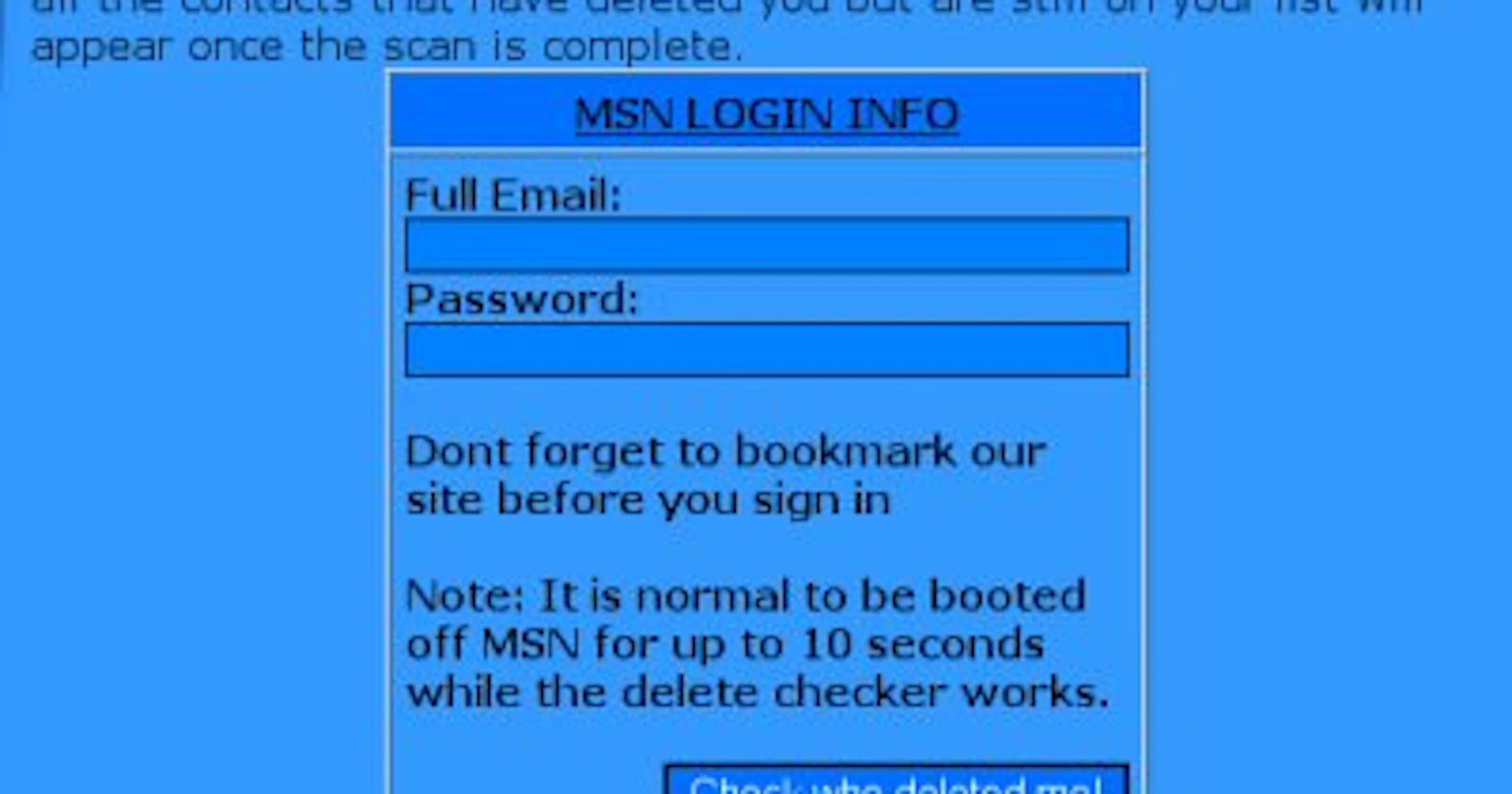 Eerste phishing-site ontdekt voor gebruikers MSN