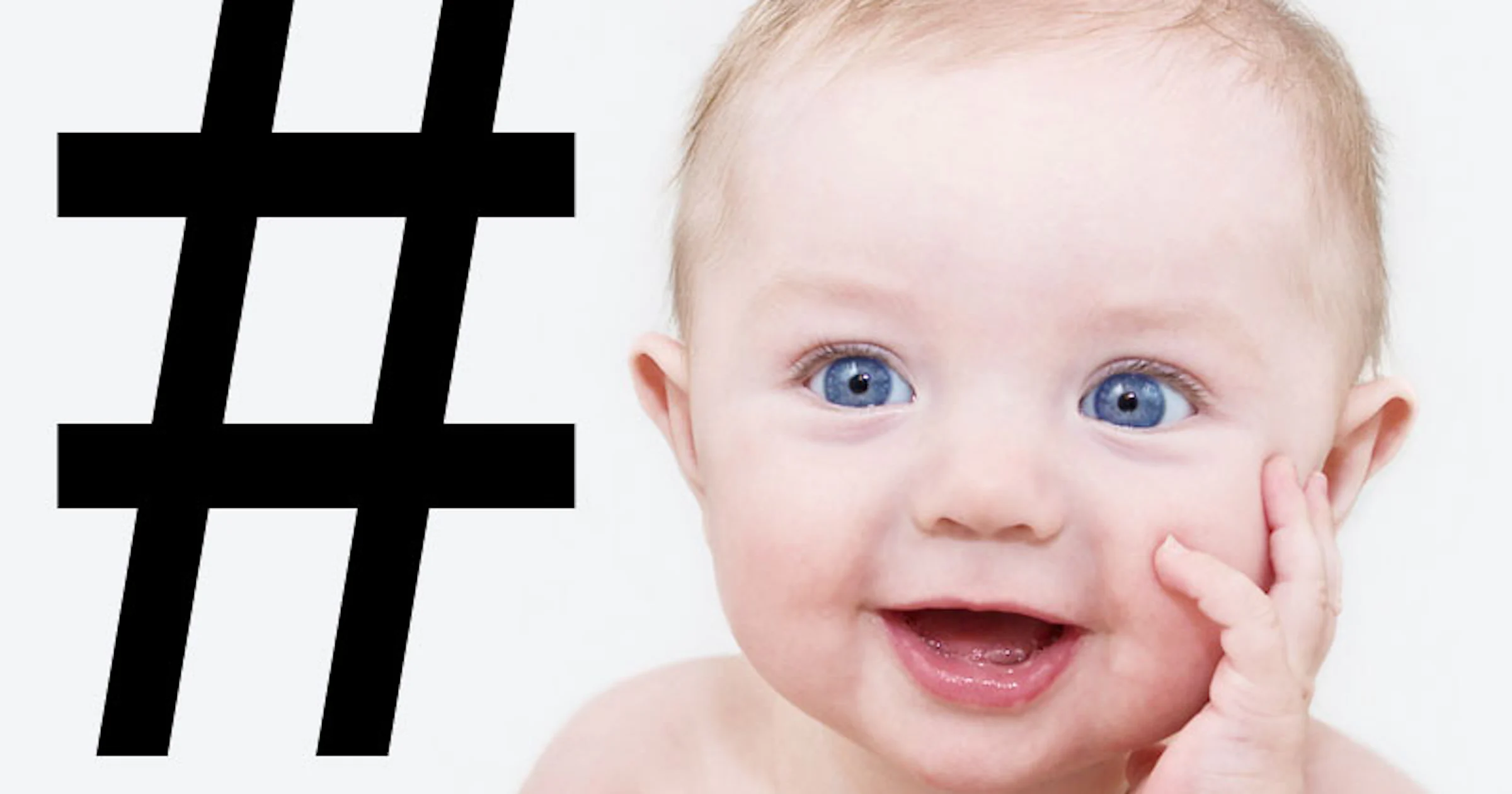Baby krijgt ‘Hashtag’ als naam