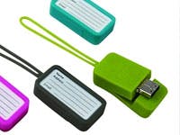 USB-stick als bagagelabel