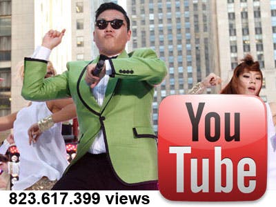 Gangnam Style YouTube-video breekt record