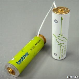 Batterij opladen door tv-afstandsbediening te schudden
