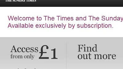 Betalen voor online krant The Times geen succes
