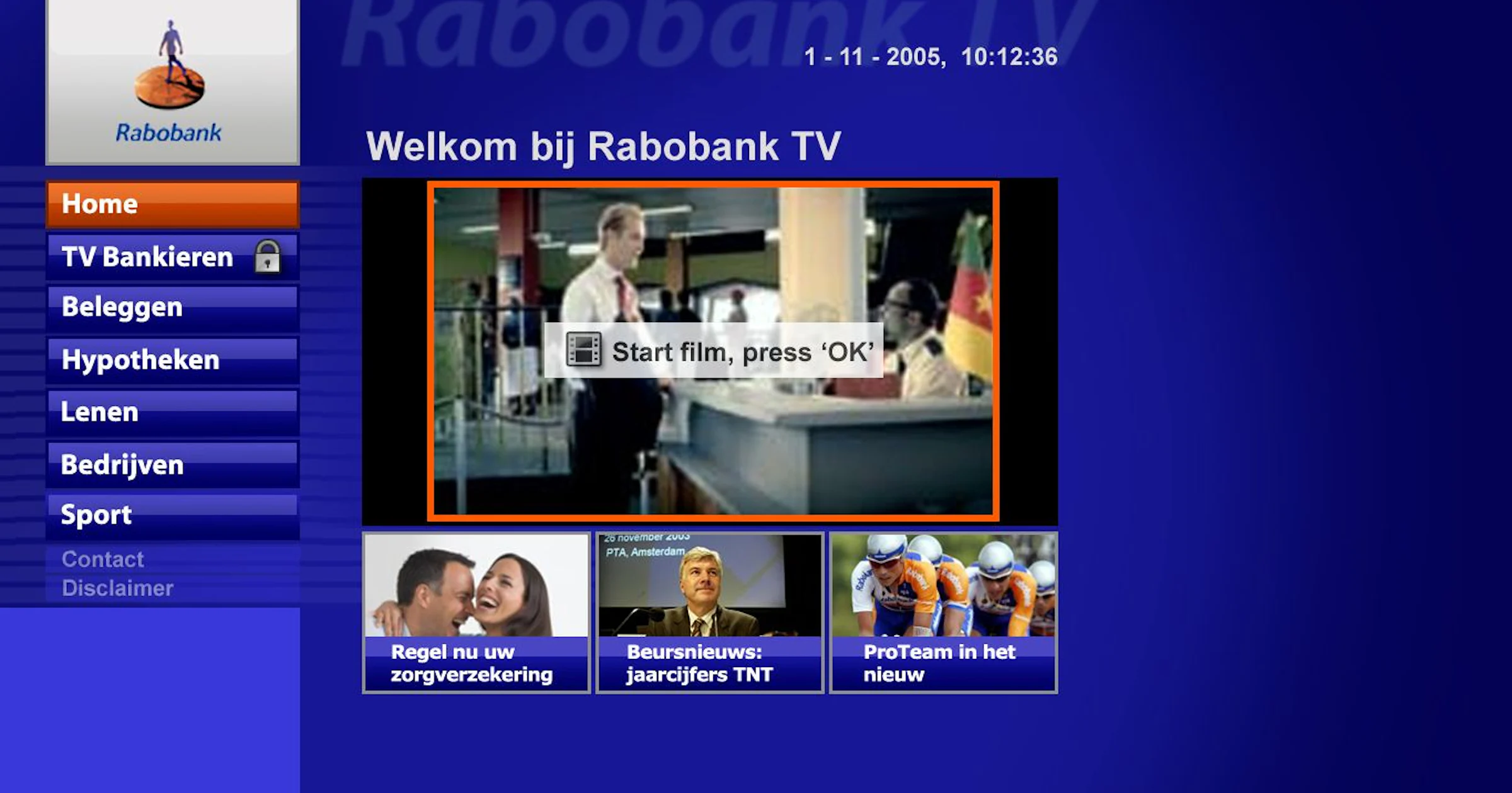 Rabobank-klanten kunnen bankieren via de tv