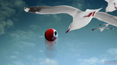 Stuiterbal als digitale camera