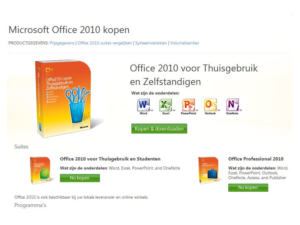 Nederlandse MS Office 2010 gearriveerd