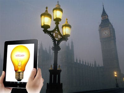 iPad stuurt straatverlichting Londen aan