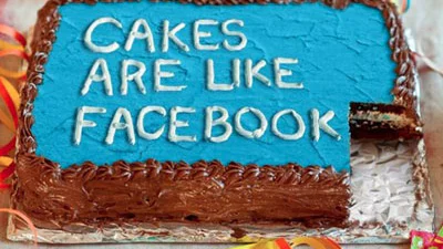 'Facebook is als verjaardagstaart'