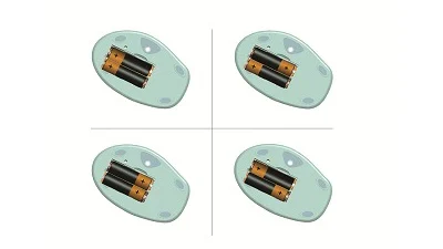 Nooit meer batterijen verkeerd om plaatsen