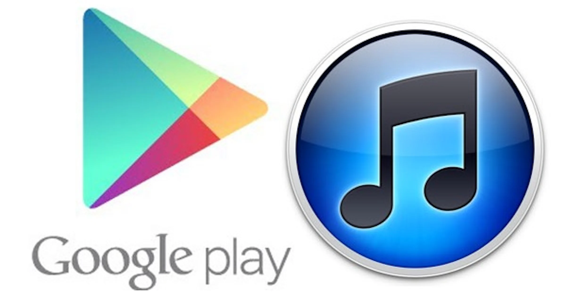 Google Play Store net zoveel apps als Apple App Store