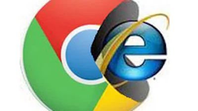 Chrome wint terrein op IE