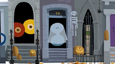 Halloween google doodle 2012
