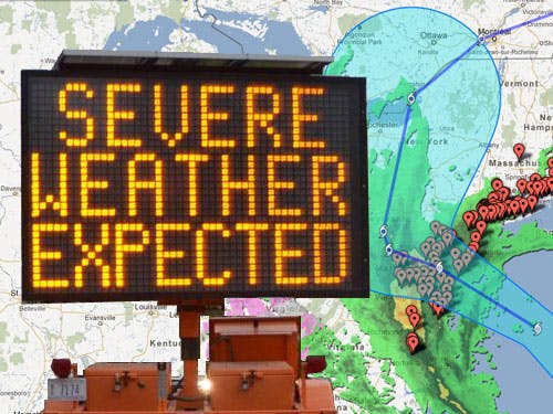 Sandy 'frankenstorm' live online te volgen
