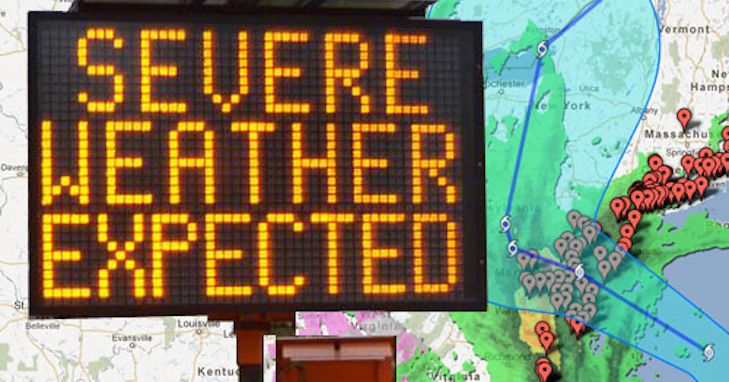Sandy 'frankenstorm' live online te volgen