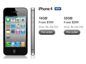 iPhone 4 in voorverkoop snel uitverkocht