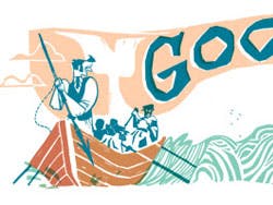Herman Melville Moby Dick Google Doodle