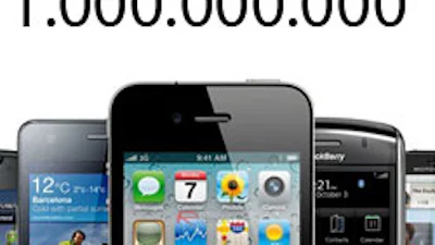 Mijlpaal van 1 miljard smartphones dit kwartaal