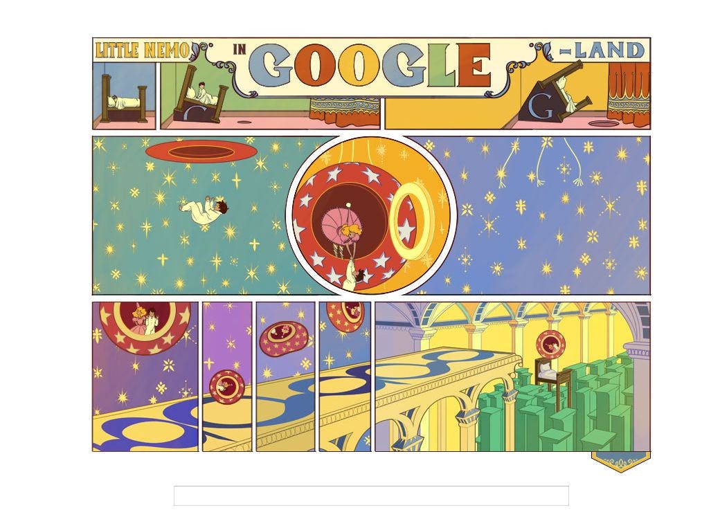 Winsor McCay Little Nemo Google Doodle