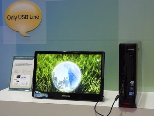 Samsung toont usb-only 18,5-inch lcd-scherm