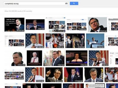 Google hates Romney?