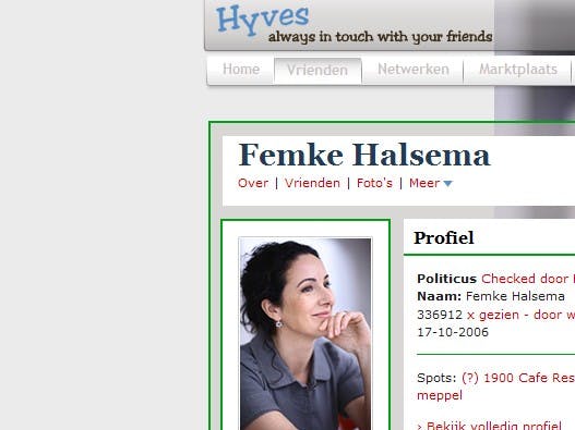 Lijsttrekkers-debat op Hyves