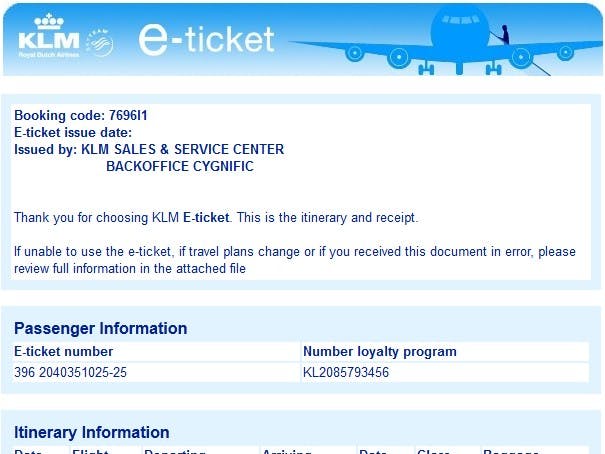 Vals KLM-ticket verspreidt malware 