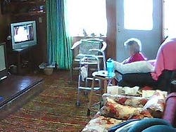 Bejaarde ongewild webcam-beroemdheid