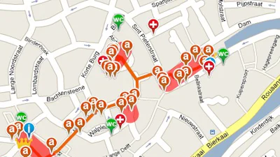 Wandeling Koningin te volgen via Google Maps