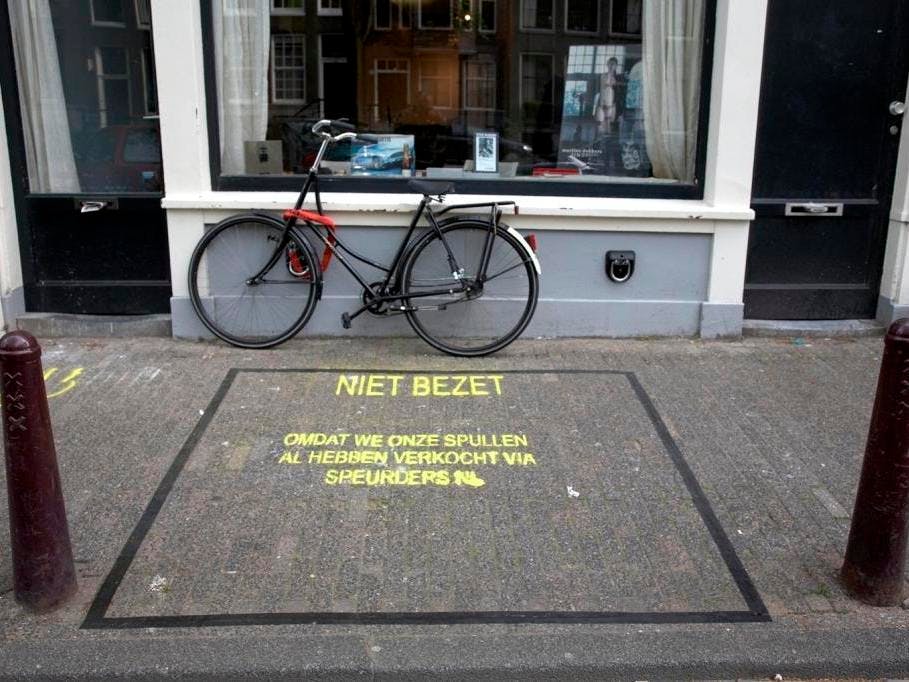 Niet-bezette vrijmarktplekken zijn stunt