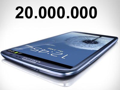 Samsung Galaxy S III 20 miljoen keer verkocht in 100 dagen