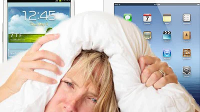 Slapeloosheid door tablet en smartphone