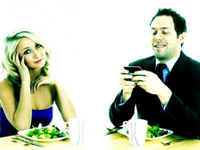 Smartphone inleveren tijdens diner voor 5% korting